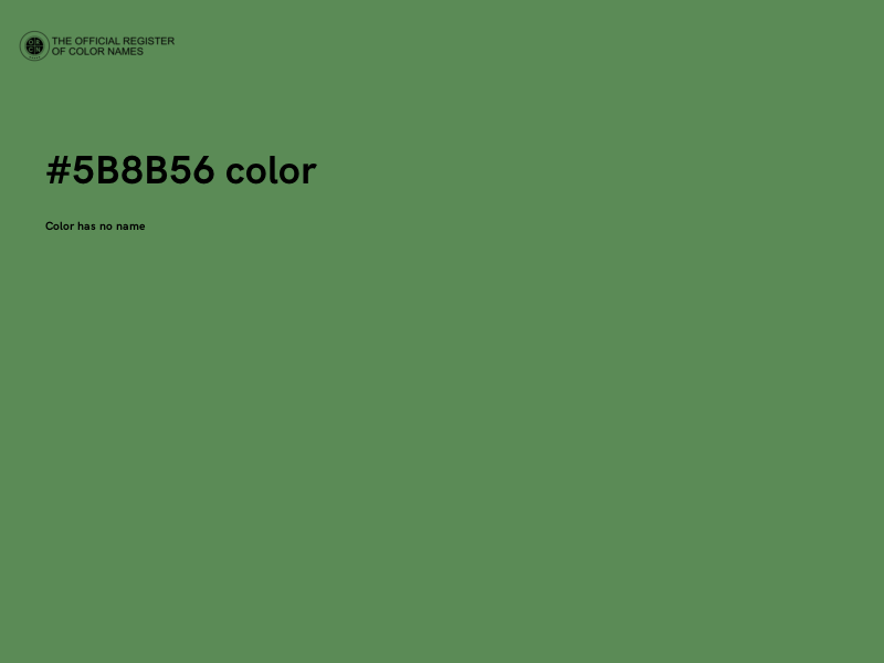 #5B8B56 color image