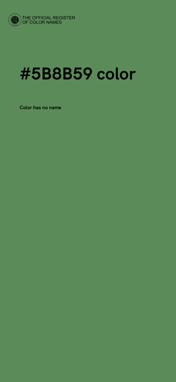 #5B8B59 color image