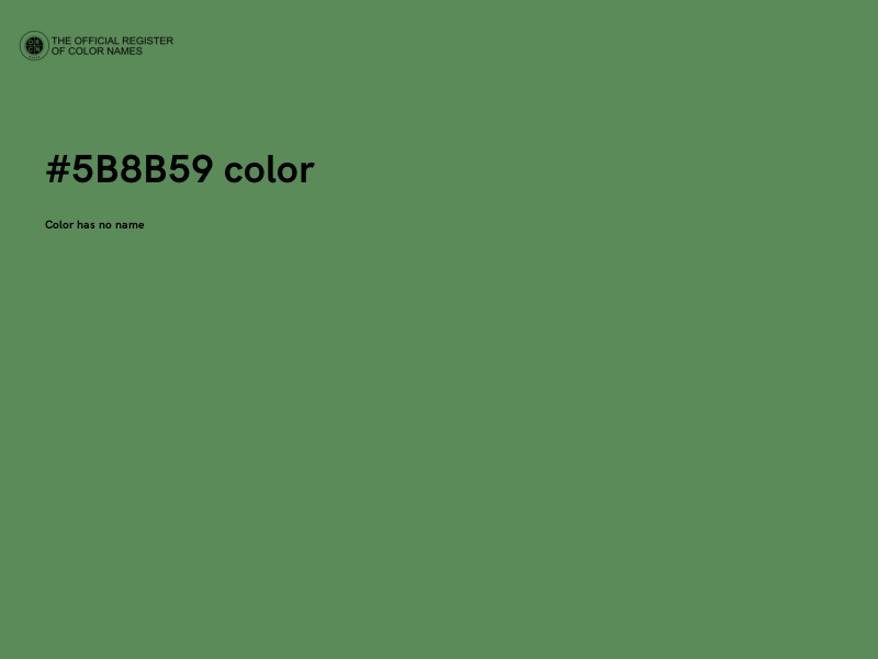 #5B8B59 color image