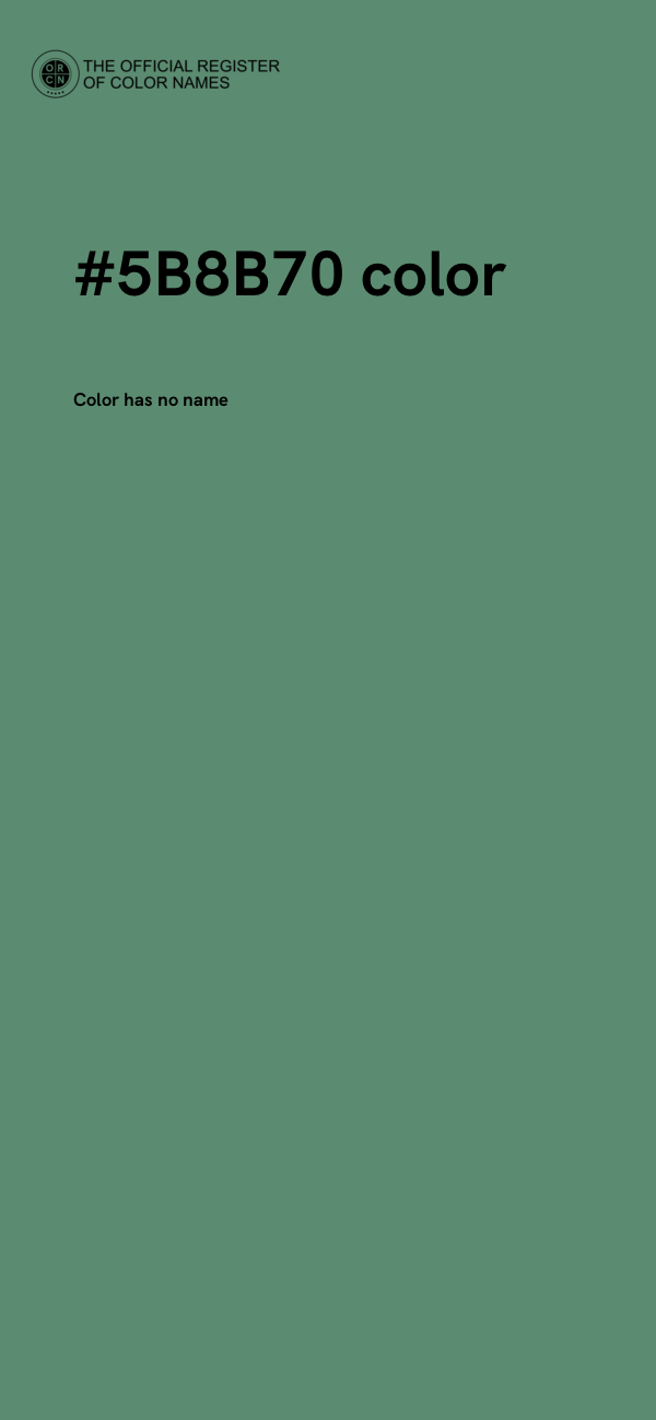 #5B8B70 color image