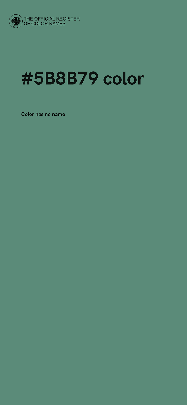 #5B8B79 color image