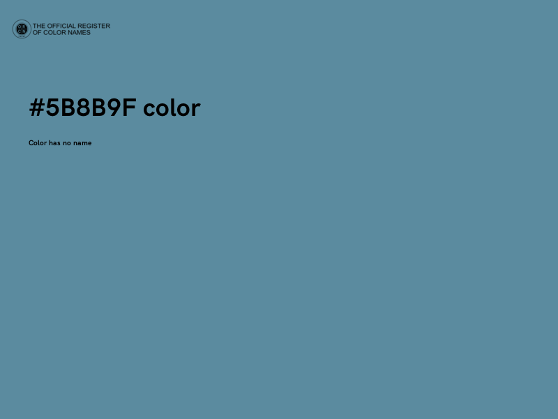 #5B8B9F color image