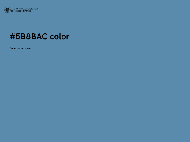 #5B8BAC color image