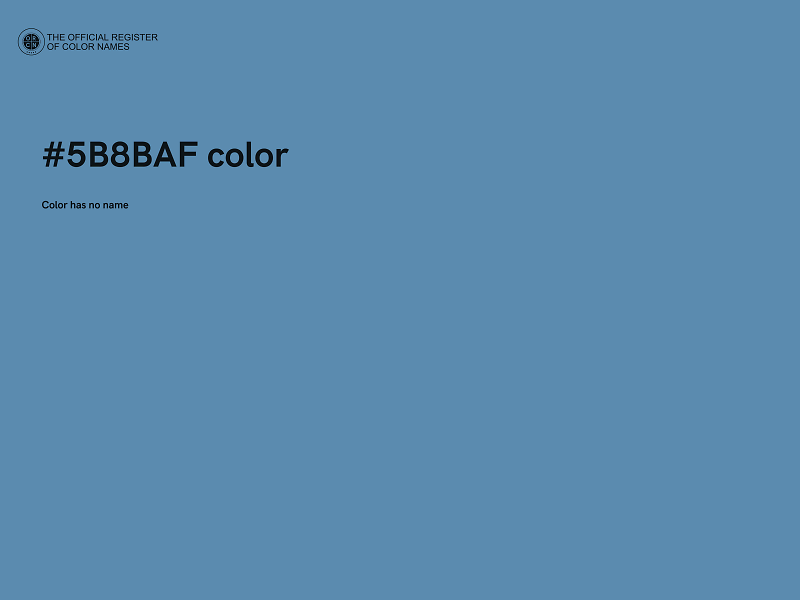 #5B8BAF color image