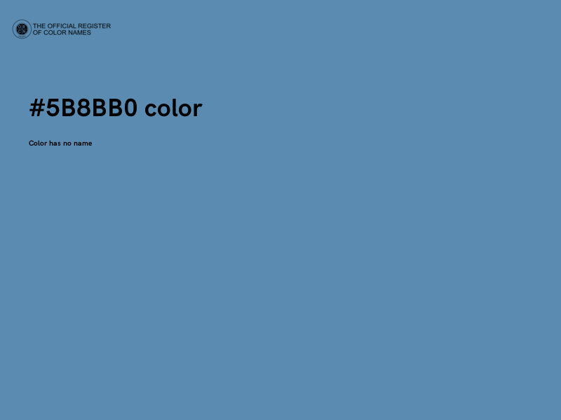 #5B8BB0 color image