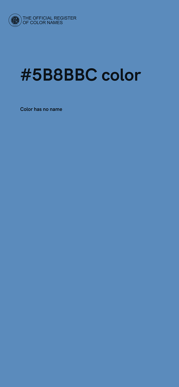 #5B8BBC color image