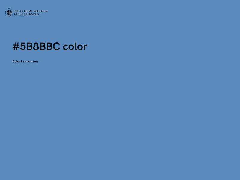 #5B8BBC color image
