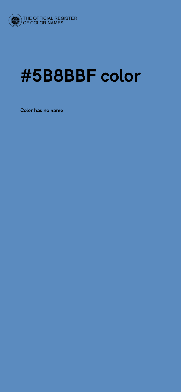 #5B8BBF color image