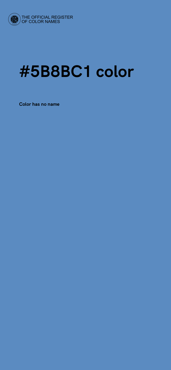#5B8BC1 color image