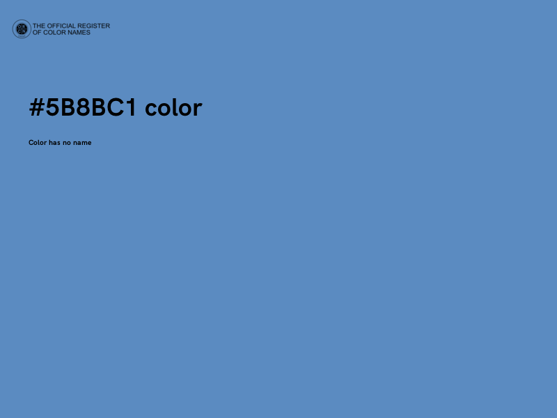 #5B8BC1 color image