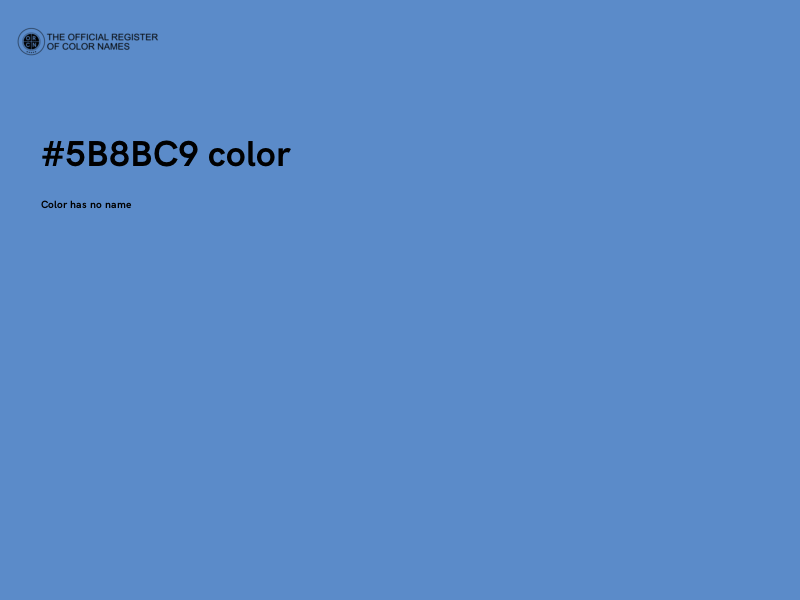 #5B8BC9 color image