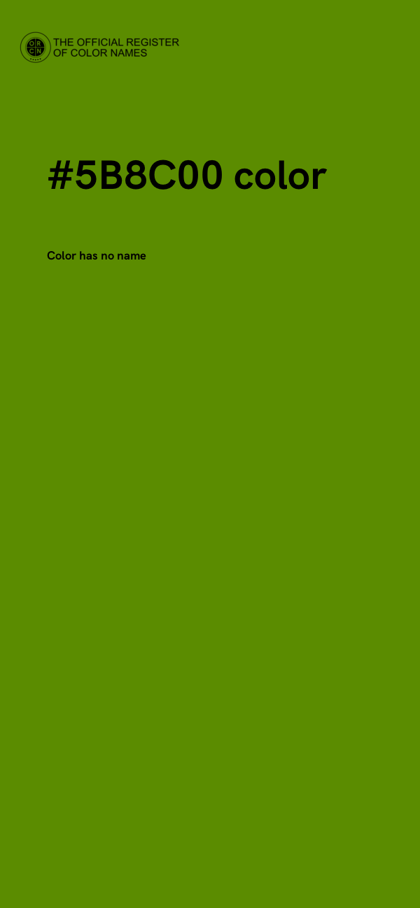 #5B8C00 color image