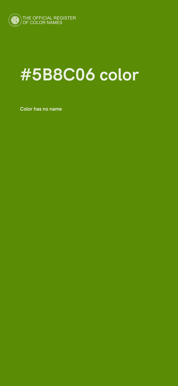 #5B8C06 color image