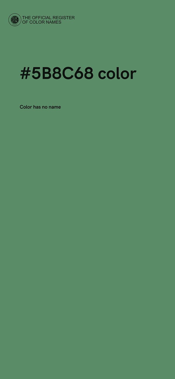 #5B8C68 color image