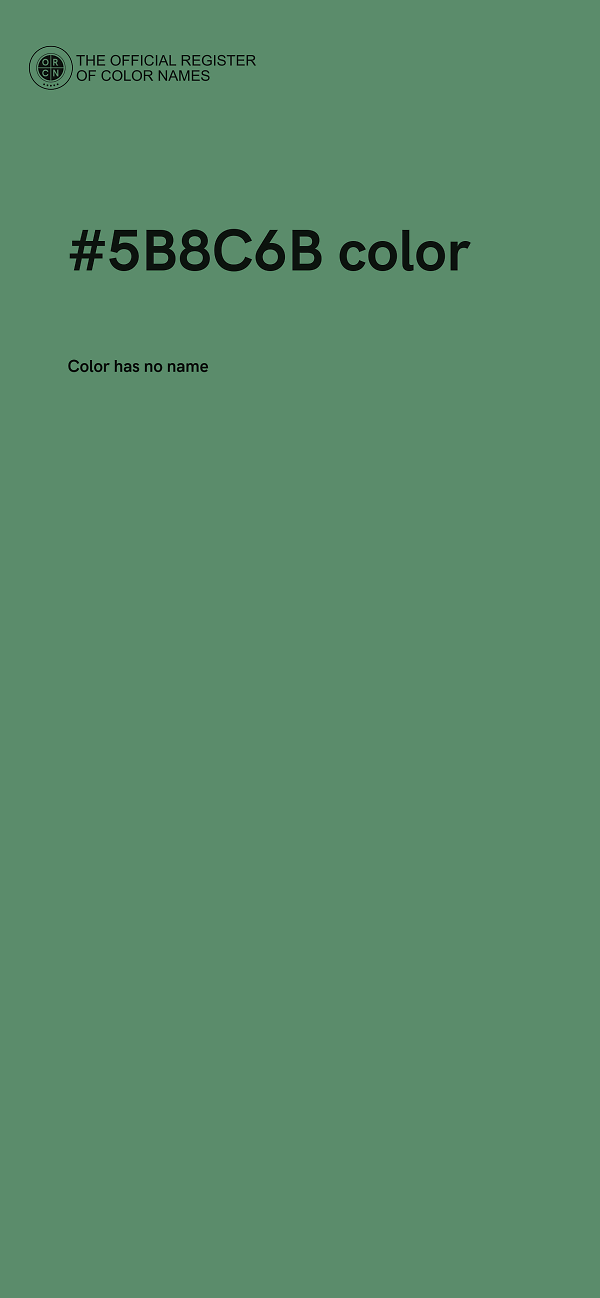 #5B8C6B color image
