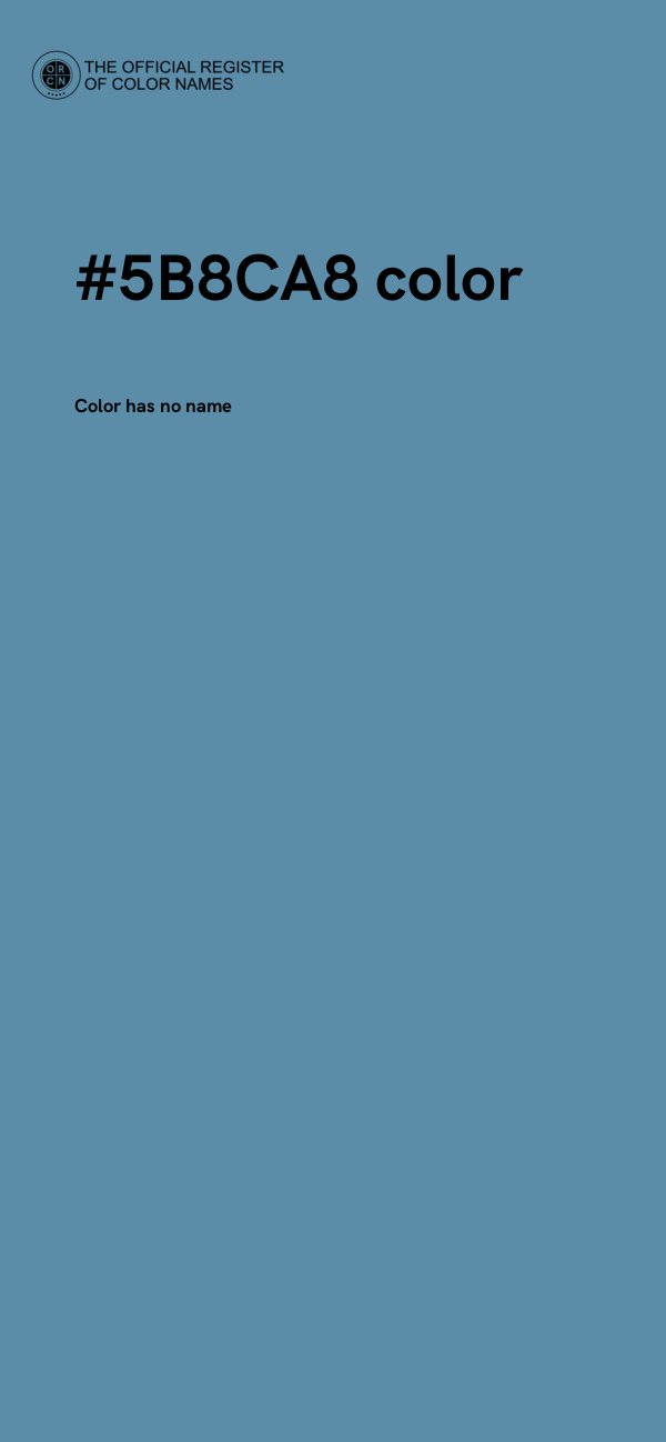 #5B8CA8 color image