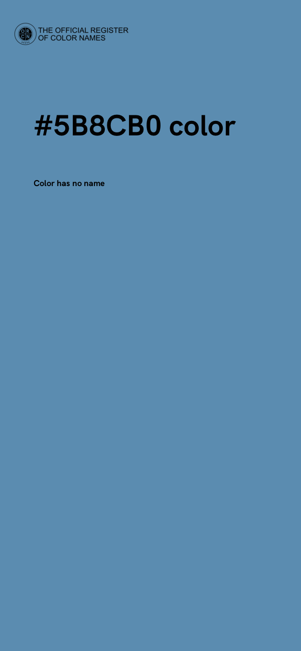 #5B8CB0 color image