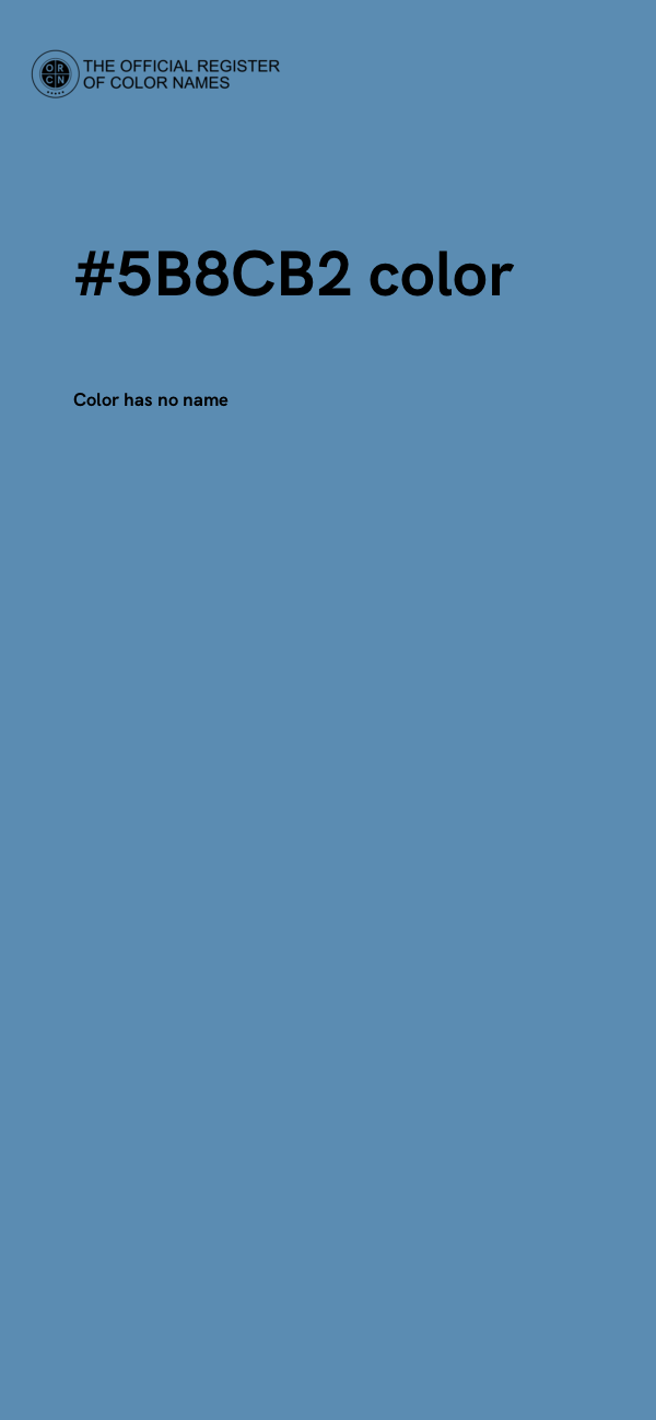 #5B8CB2 color image