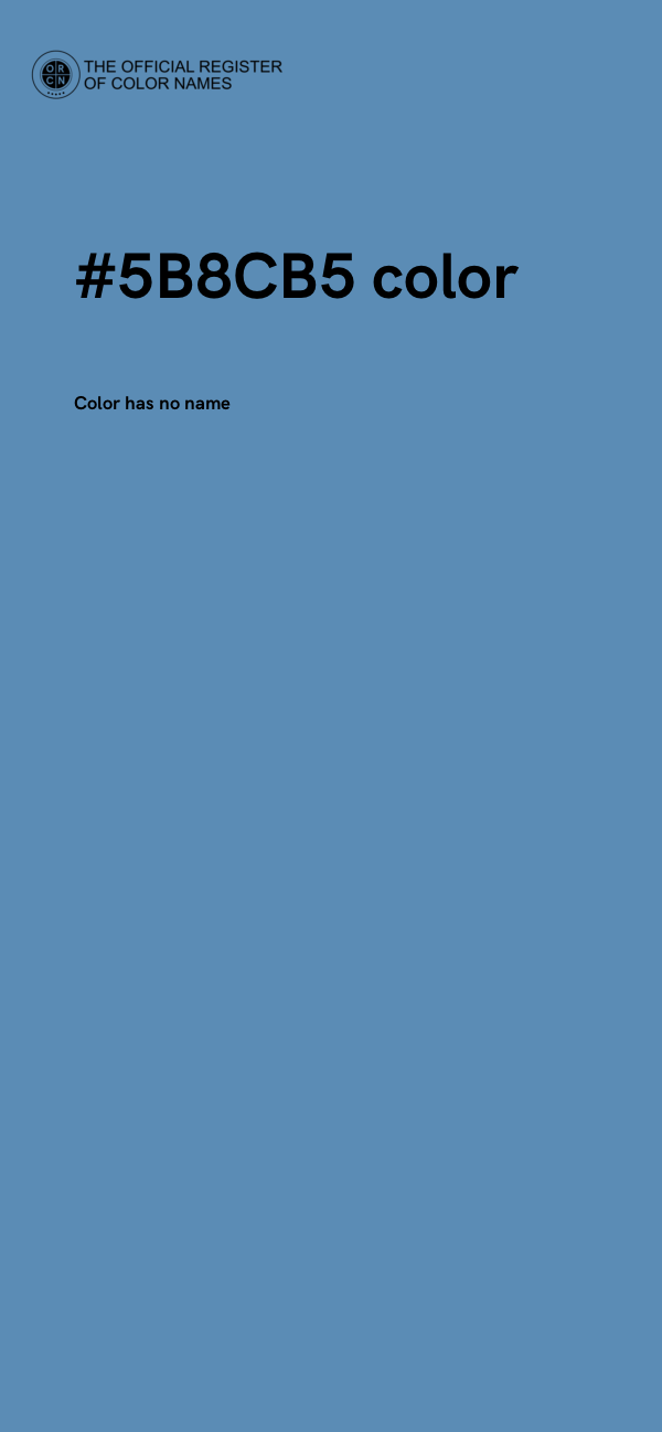 #5B8CB5 color image