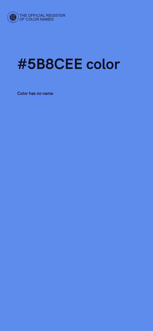 #5B8CEE color image