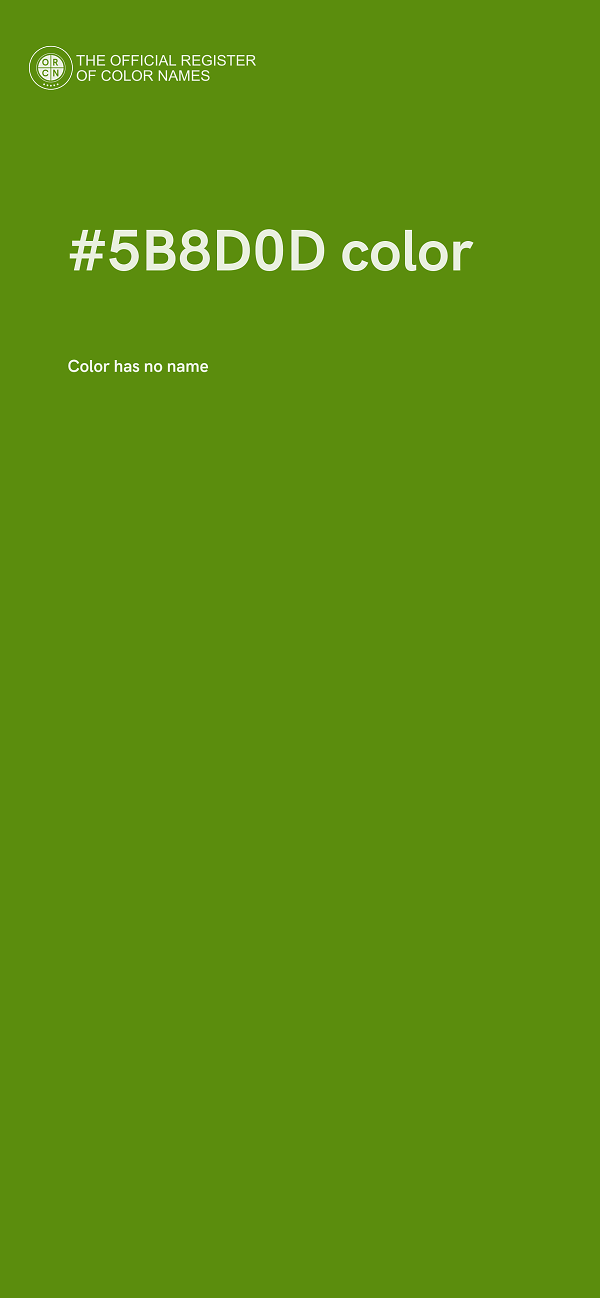 #5B8D0D color image