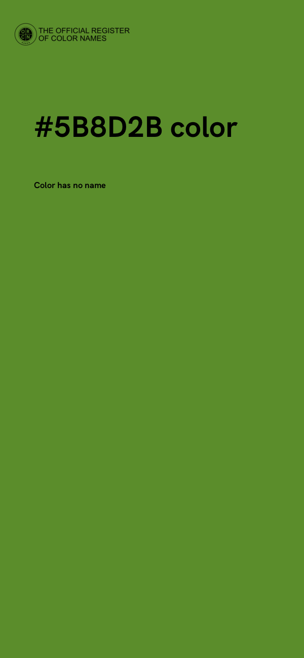 #5B8D2B color image