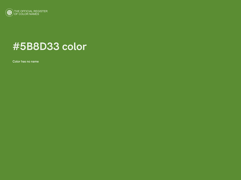 #5B8D33 color image