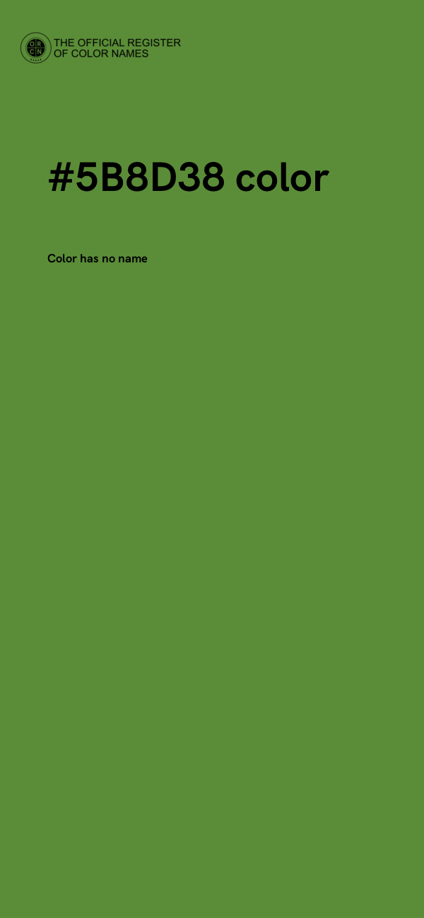 #5B8D38 color image