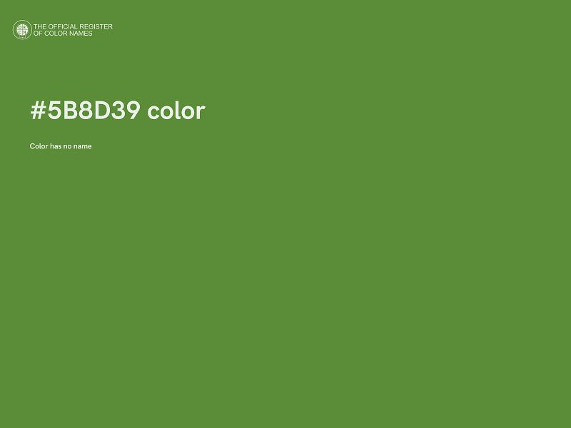 #5B8D39 color image