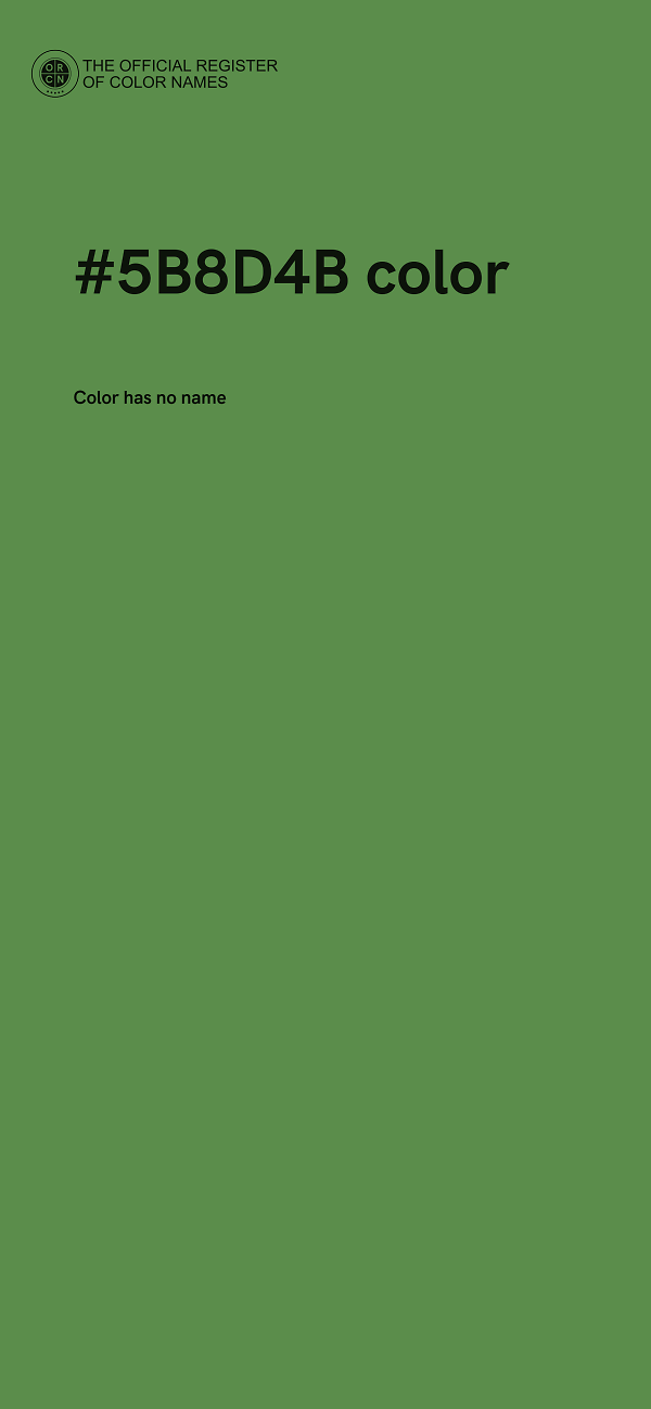 #5B8D4B color image