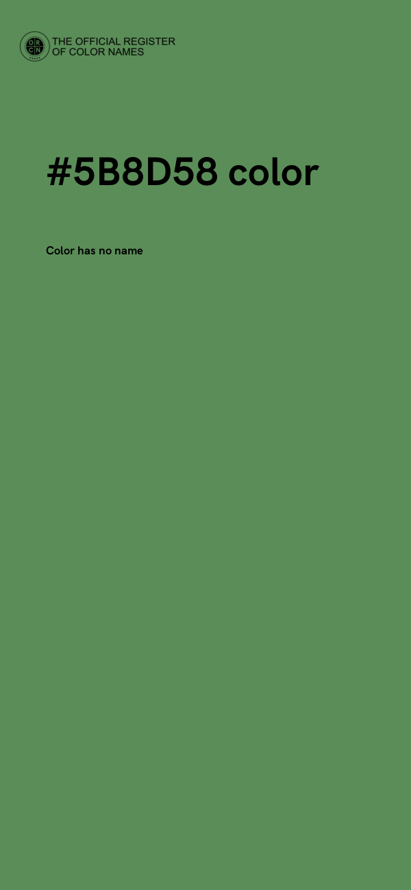 #5B8D58 color image