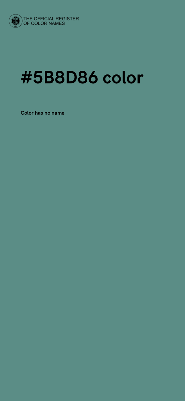 #5B8D86 color image