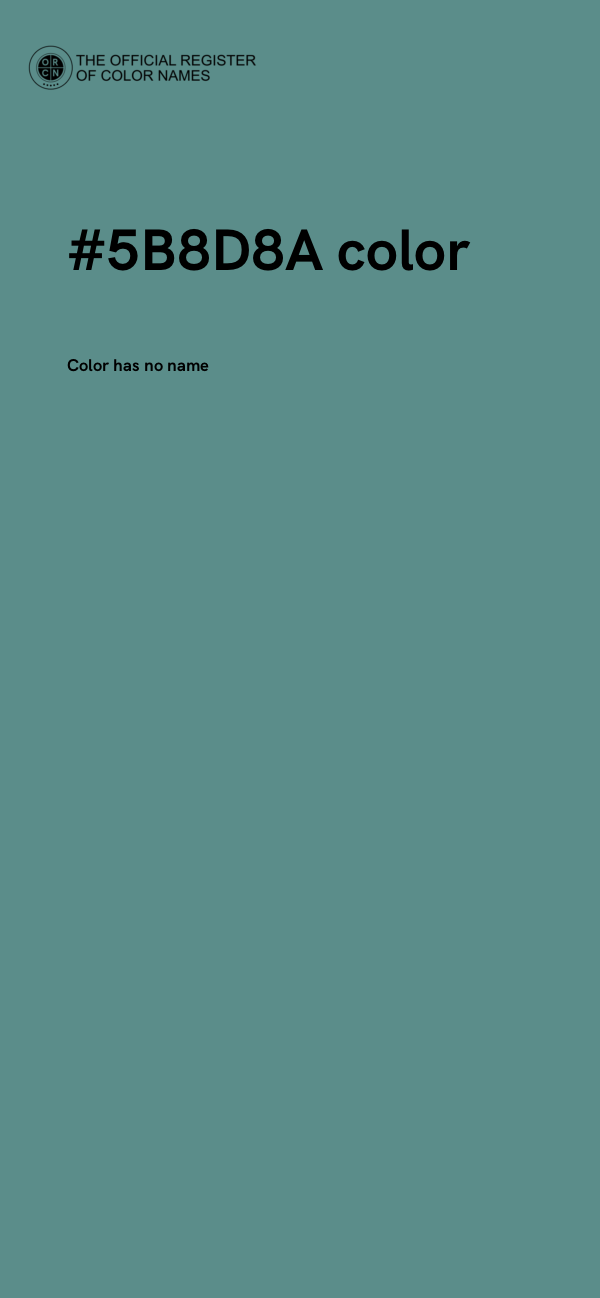 #5B8D8A color image