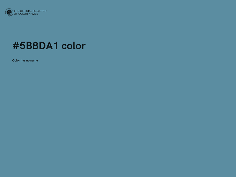 #5B8DA1 color image