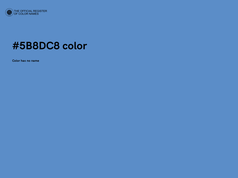 #5B8DC8 color image
