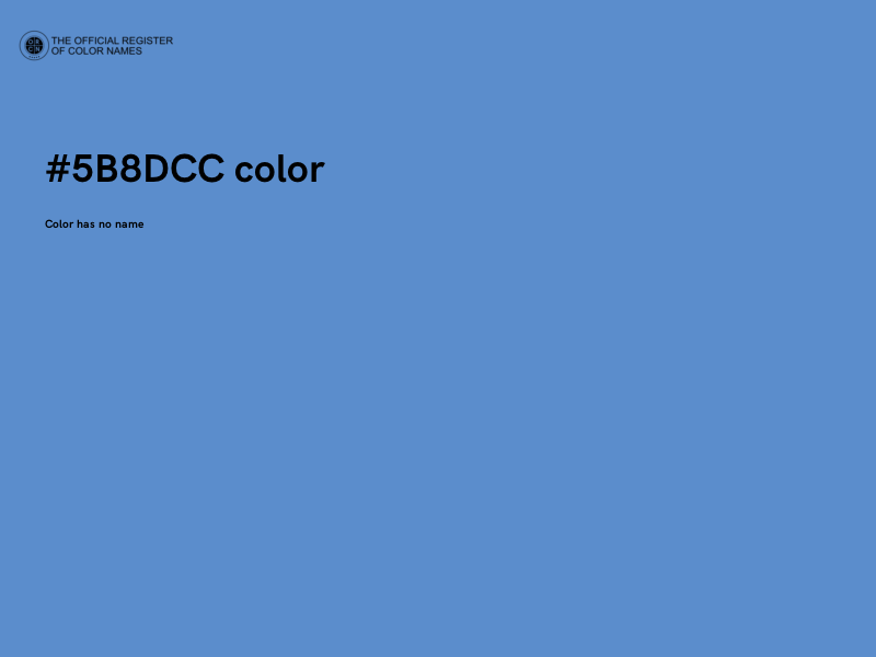 #5B8DCC color image