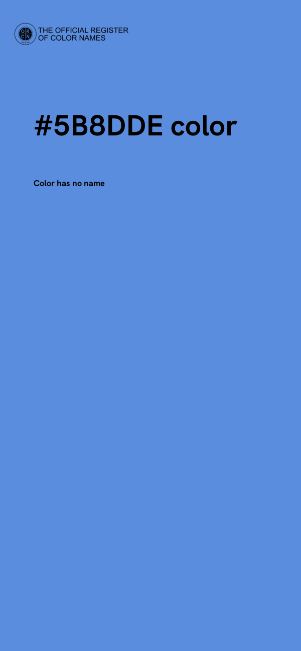 #5B8DDE color image