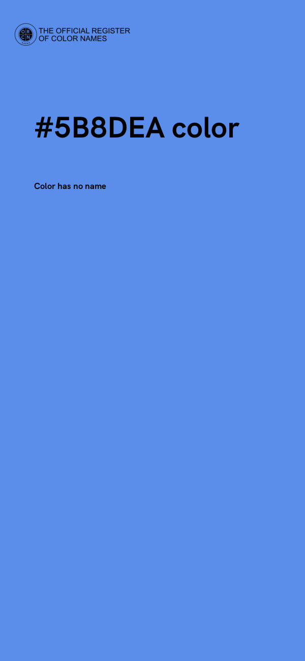 #5B8DEA color image