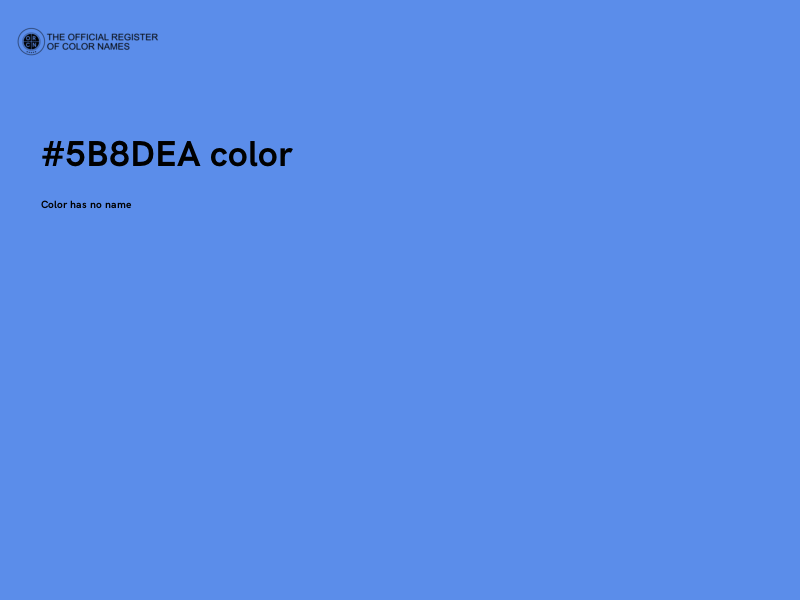 #5B8DEA color image