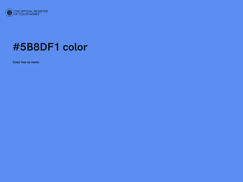 #5B8DF1 color image