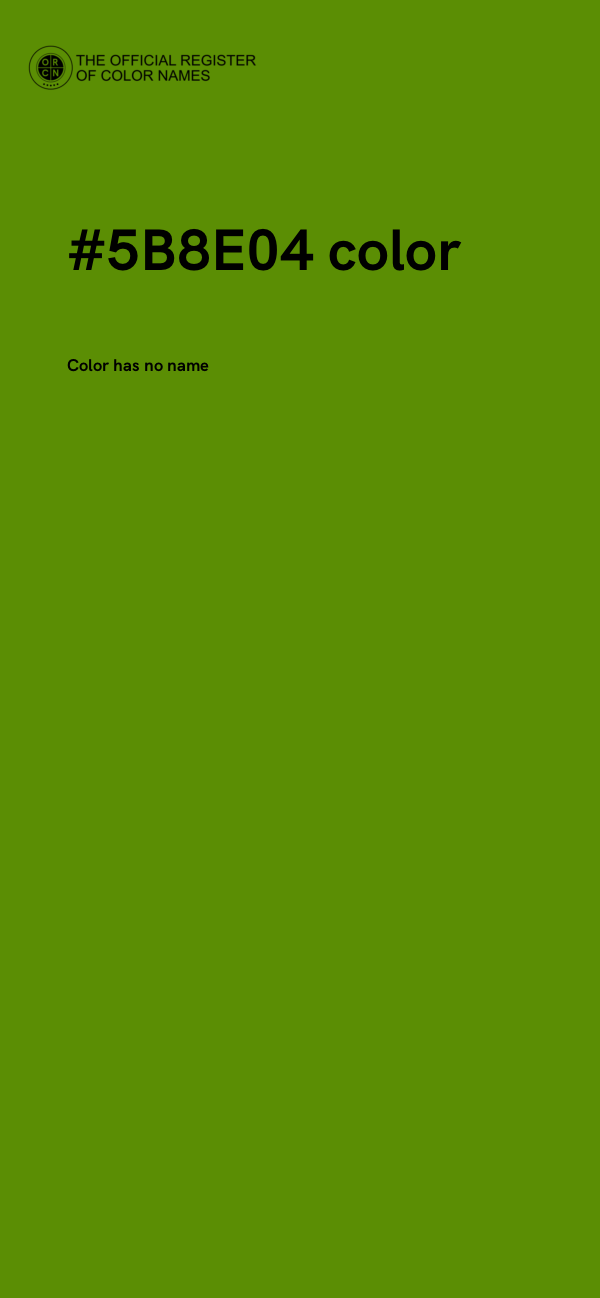 #5B8E04 color image