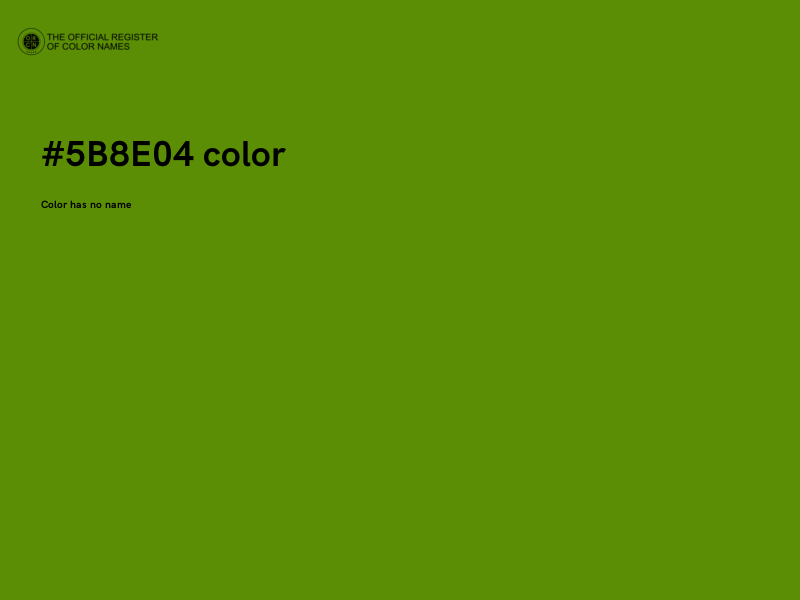 #5B8E04 color image