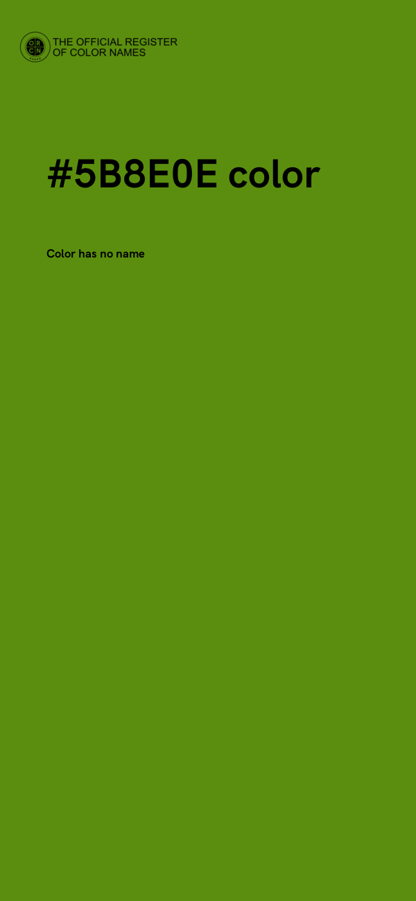 #5B8E0E color image