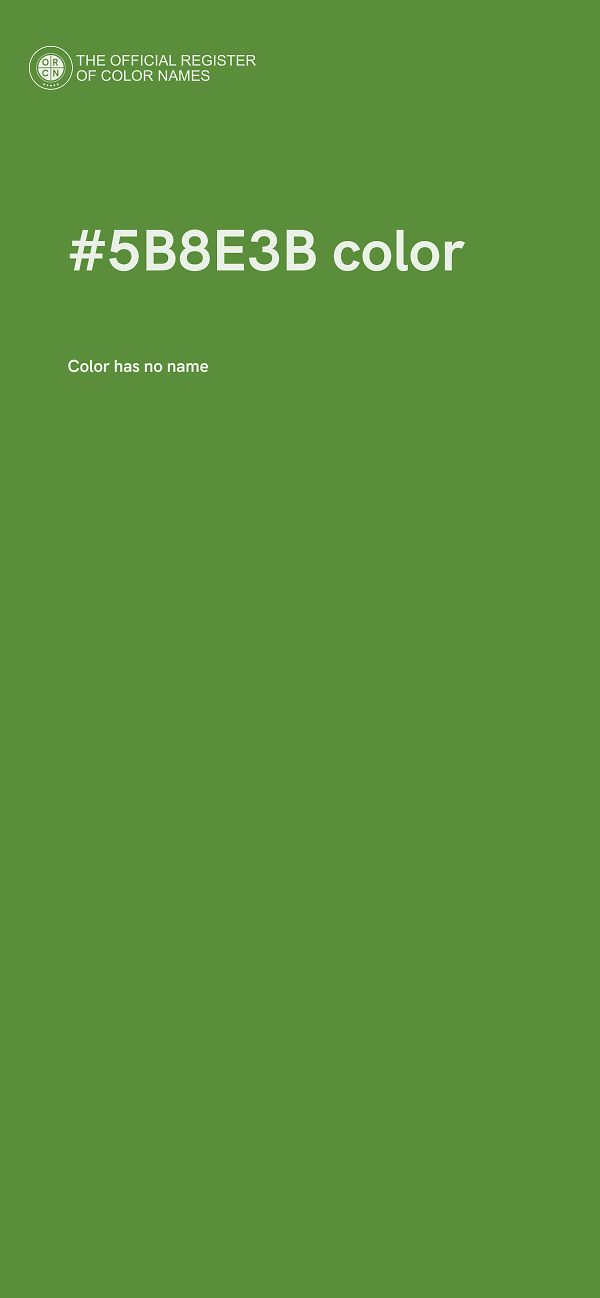#5B8E3B color image