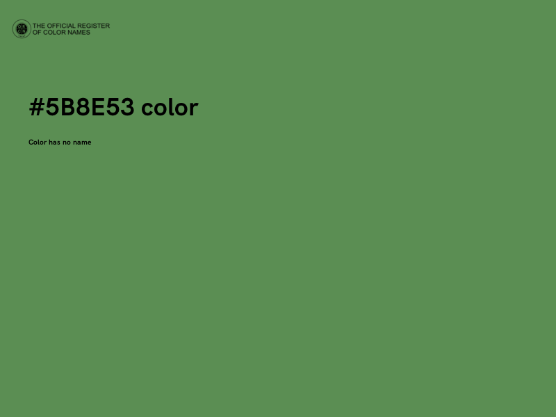 #5B8E53 color image