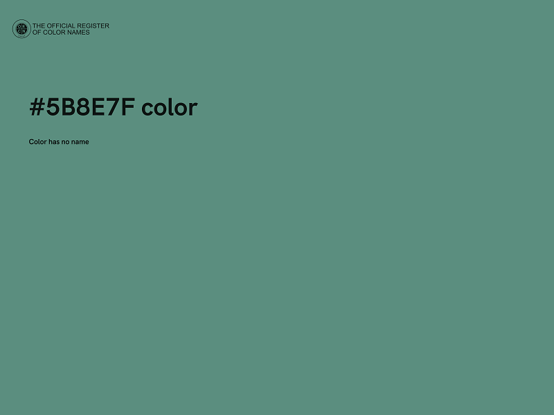 #5B8E7F color image