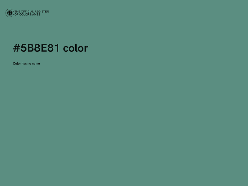 #5B8E81 color image