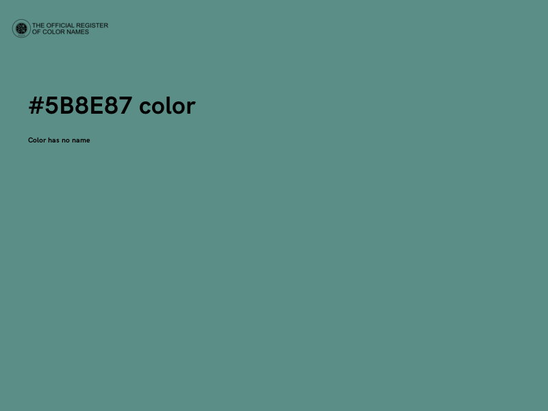 #5B8E87 color image