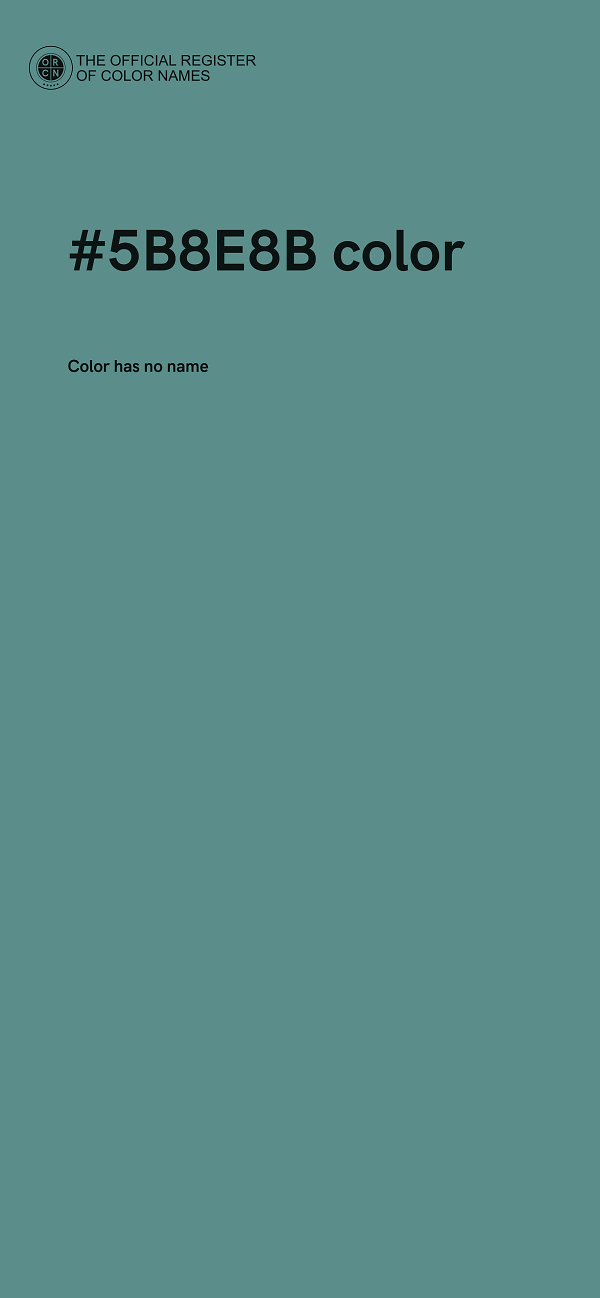 #5B8E8B color image