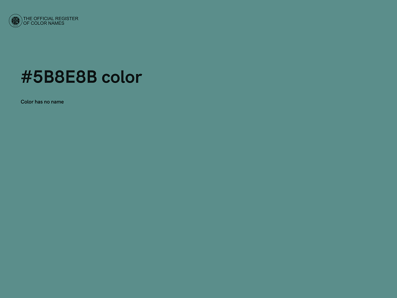 #5B8E8B color image
